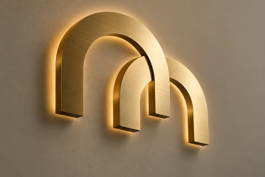 The art of a luminous logo